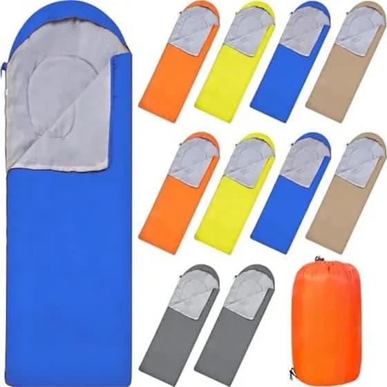 Macarrie 10 Unidades De Sacos De Dormir A Granel Para Adultos De Emergência À Prova D'água De 0 Graus Com Saco De Compre