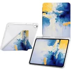 Capa Fina Para iPad Air 11 " M4/M3/M2 & amp ; 10.9 " 5a/4a Geração , Cinza | Porta-Lápis , Suporte Dobrável Em Y Multiân