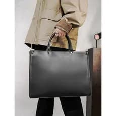França GBP Retro portátil maleta luz negócios computador arquivo saco de viagem de negócios reunião bolsa de ombro bolsa