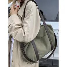 França GBP contador genuíno bolsa de ombro Retro portátil bolsa de lona grande capacidade sacola Commuter saco de viagem