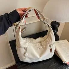 França GBP contador bolsa de ombro lona genuína Popular leve Commuter moda simples portátil saco do mensageiro feminino