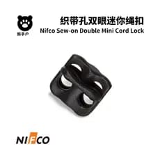Nifco Mini fivela de mola de furo duplo CLF2B Webbing Turn fivela de cabo elástico Lifu alta DIY acessórios ao ar livre