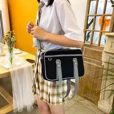 Anime japonês periférico bonito All-Match macio menina jk uniforme saco versão coreana Campus estudante portátil saco do