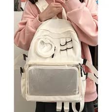 Saco de dor japonês mochila transparente barra Chiwa saco de escola feminino grande capacidade estudante mochila faculda