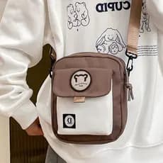 Lazer Outing verão saco menina bonito urso pequena bolsa de ombro estilo japonês ins estilo mensageiro pequena bolsa de