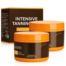Gel Bronzeador Intensivo, Acelerador de Bronzeamento para Solário e Sol, Bronzeamento Ultra-Hidratante com Óleo de Coco,