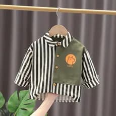 Meninos camisas meninos jaquetas de bebê fino primavera roupas verão outono um ano de idade dois anos de idade metade tr