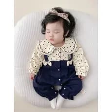 Algodão puro bebê macacão roupas de outono do bebê 3 manga longa 5 macacão meninas primavera 6 meses 7 crianças 0 um ano
