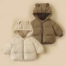 Jaqueta acolchoada infantil resistente à sujeira, jaqueta acolchoada de 1 ano, meio masculino, feminino, bebê, 2, espess