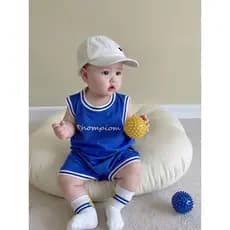 Bebê roupas de verão macacão masculino 0 verão 3 um ano de idade 4 feminino 5 meses 6 bebê crianças 7-9 meio meses Outin
