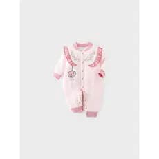 Macacão de bebê mais algodão classe a puro algodão roupas de bebê outono inverno bebê manga comprida macacão roupas recé