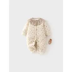 Macacão de bebê outono inverno algodão engrossado algodão acolchoado roupas quentes das mulheres dos homens roupas do be
