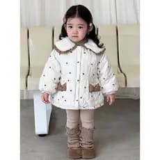 Roupas de bebê roupas de bebê menina Xiaoxiang estilo jaqueta 2025 novo estilo borboleta roupas de algodão moda meninas