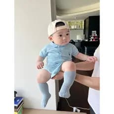 Mês inteiro roupas de bebê verão macacão um ano de idade menino bebê cem dias recém-nascido versão coreana moda bebê mac