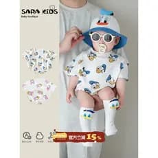 Bebê macacão estilo fino verão Super bonito bonito bonito roupas de bebê verão roupas de bebê da criança macacão de mang