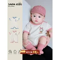 Macacão de bebê verão fino roupas de bebê 2026 verão novo estilo Outing roupas pequena idade mensal roupas de bebê macac
