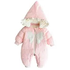 Roupas de bebê recém-nascido outono inverno macacão véspera de ano novo velo algodão-acolchoado roupas bebê passeio mês