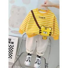 Meninos início da primavera terno de lã fina 2026 novo estilo roupas infantis da moda moletom de bebê mais lã roupas inf