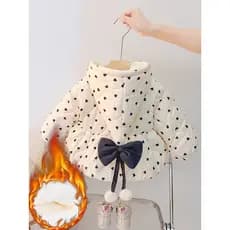 Meninas casaco de inverno Super bonito crianças 2026 novo estilo moda bebê acolchoado roupas bebê menina engrossado forr