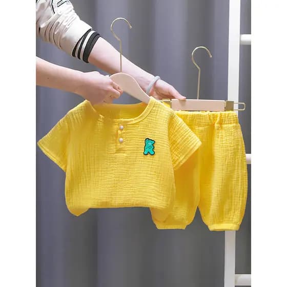 Meninos terno de verão 2026 novo estilo roupas infantis meninos bebê estilo coreano roupas infantis moda bebê roupas de