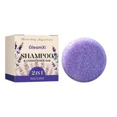 Shampoo 1 unidade Gleamxi Lavanda, leve e suave, limpa o cabelo, deixando-o macio e limpo, 2 shampoos em sabonete refres