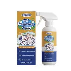 O spray estimulante limpa, deixa um aroma agradável, desodoriza e é suave para animais de estimação e ambientes internos