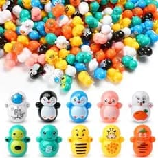 Halloscume 500 Peças Mini Copo Brinquedos Conjunto Pequeno Pinguim Animal Brinquedo Caixa De Prêmio Para Crianças Menino