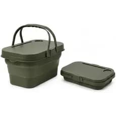 Cesta De Piquenique Dobrável Com Tampa , Recipiente De Armazenamento De Alimentos Para Camping , Lavagem De Frutas , Beb