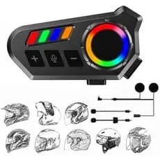 Fone De Ouvido Para Capacete De Motocicleta , Com Alto-Falantes Bluetooth Som HiFi , Cancelamento De Ruído , Música Viva