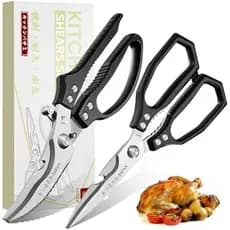 Conjunto De Tesouras De Cozinha Ivoli Prata , Japonesas De Aço Inoxidável Para Alimentos , Aves Resistentes Carne Ossos