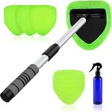 Ferramenta De Limpeza De Pára-Brisa XINDELL – Kit Janelas Internas De Carro Com Alça Extensível & amp ; 4 Almofadas De M