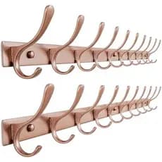 Cabide Montado Na Parede SKOLOO-10 Ganchos , Resistente , Aço Inoxidável , Cabides De Metal , Resistentes Para Pendurar