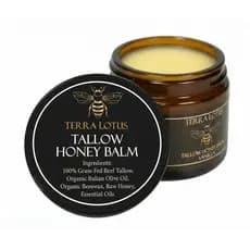 Lotus Handmade Raw Moisturizing Grass-Fed Para ooth Beef-Com Perfume) Terra Cream-Suave , Hidratante Oz ,-Bálsamo Orgâni