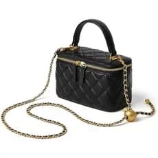 DORIS & amp ; JACKY Bolsa Pequena Acolchoada Crossbody Para Mulheres , Mini Sacola De Couro De Cordeiro De Designer Com