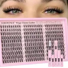 Goddvenus Lash Clusters Kit Wispy Cílios Natural DIY Extension 10-16mm Cluster De Extensões De 300pcs C Curl Individuais