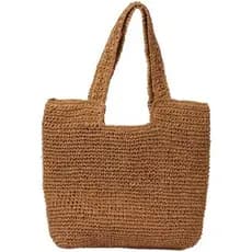 Bolsas De Praia GOLDTIMO Para Mulheres – Bolsa De Ombro Grande E Macia De Verão , Palha Férias