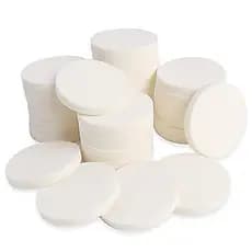 50 Peças Esponja De Maquiagem Redonda Branca Cosmética Facial Almofada De Espuma Olho Rosto Base Em Pó Para Todos Os Tip
