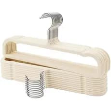 Cabides Para Calças Pacote Com 30 De Veludo , Resistentes Jeans , Cachecol , Toalhas , Regata , Casaco . Organizadores E