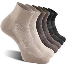 CS CELERSPORT 6 pares de amortecimento de liga curta masculina, meias esportivas de corrida