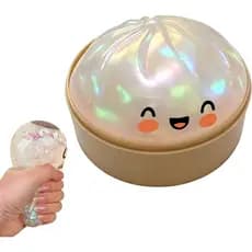 Glitter Dumpling, Caixa Squishy Glitter Dumpling, Bola Antiestresse Squishies, Brinquedo Anti-ansiedade, Massa de Descom