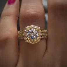 Anéis de Noivado de Moda com Zircônia Cúbica Brilhante Incrustada, Banhados a Ouro Branco, Alianças de Casamento, Anéis