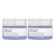 goPure Creme Hidratante para Pescoço e Peito com Efeito Firmador e Lifting para Redução Visível de Rugas e Pele Flácida,