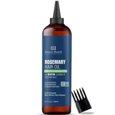 Óleo Capilar BotanicHearth para Crescimento do Cabelo | RosemaryOilforHairGrowthwithBiotin,Castor&Jojoba | Relaxantes Ca
