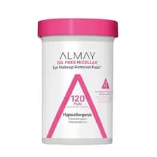 Almofadas Removedoras de Maquiagem Almay, Micelares Suaves, Hipoalergênicas, Sem Fragrância, Testadas por Dermatologista