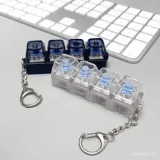 2 Conjuntos de Brinquedos de Ponta de Dedo para Teclado, Chaveiro de Ponta de Dedo para Teclado, Clicker de Ponta de Ded