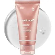medicubeWrappingMaskCollagenOvernigeelOffFacialMask | Cuidado com a Elasticidade e Hidratação, Reduz a Flacidez e a Opac