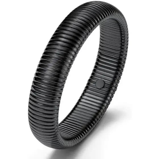 Pulseiras Estilo Chave Para Mulheres , Pulseira Elástica De Aço Inoxidável , Corrente Larga Flexível Dourada , Joias Tor
