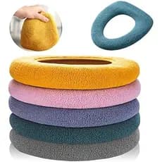 Legigo 5 Pack Almofadas De Cobertura De Assento De Vaso Sanitário Mais Grossas-Capa De Almofada Quente E Macia Pano De F