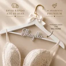 Cabide personalizado Noiva e 15 Anos | Casamento | Debutante | Vestido noiva | Making Of | Terno Noivo | Ensaio fotos