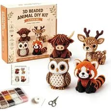 Kit De Artesanato De Animais Com Contas 3D asfanst , Conjunto De Fabricação De Sementes DIY , Projeto De Mini Miçangas I